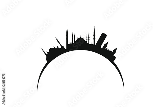 city skyline of istanbul
