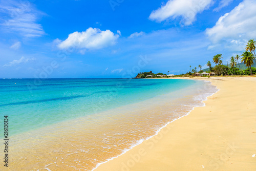 Fototapeta Naklejka Na Ścianę i Meble -  Paradise beach at Morris Bay, Tropical caribbean island Antigua