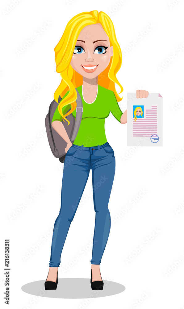 Happy student. Back to school. Happy student. Back to school.