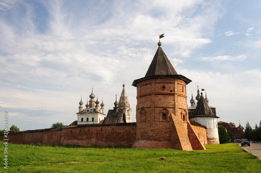 Ancient Russian monastery in Yuriev-Polsky