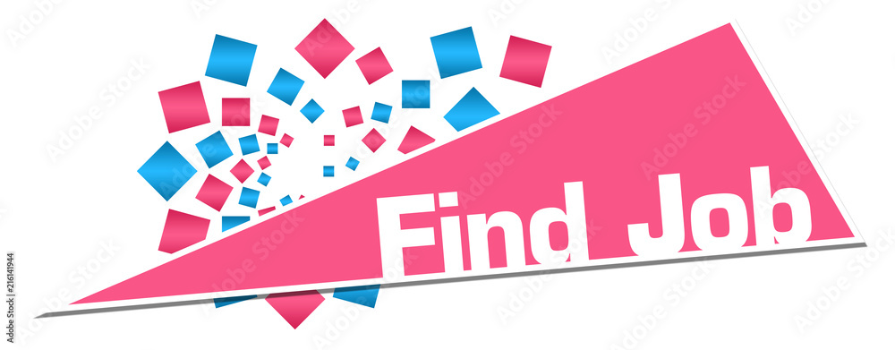 Find Job Pink Orange Circular Triangle 