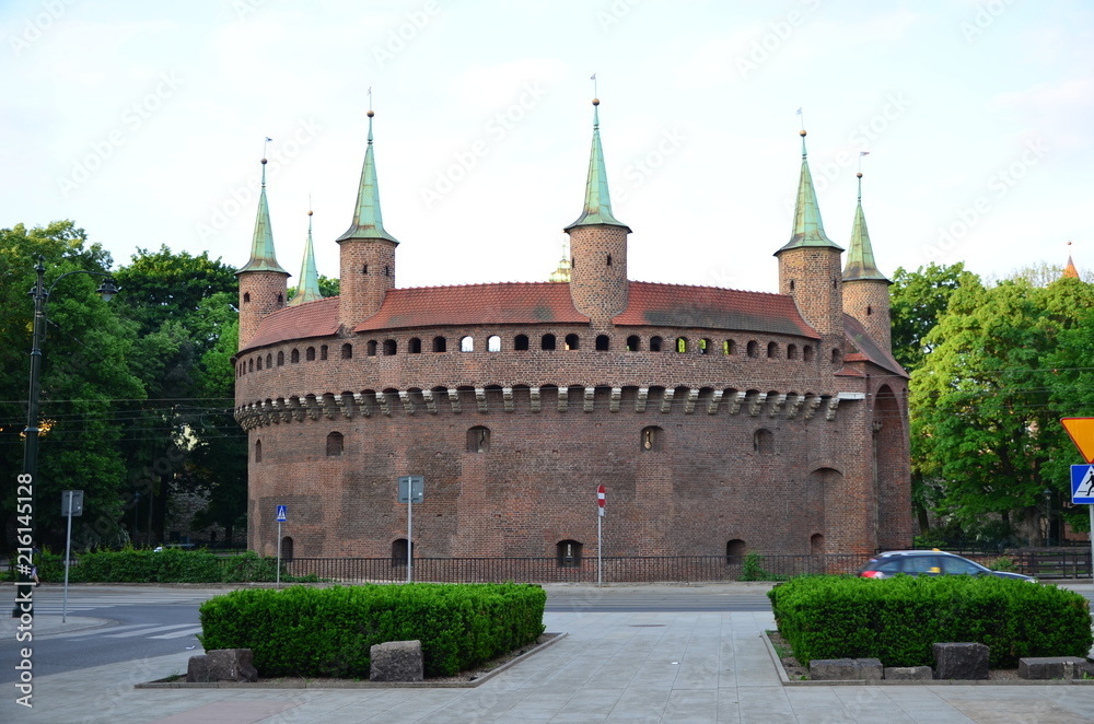 Antique fort in Krakow Poland