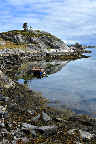 Beautiful landscape on the coast of famous Atlantic Ocean Road -  Atlanterhavsveien , More og Romsdal county, Norway. photo