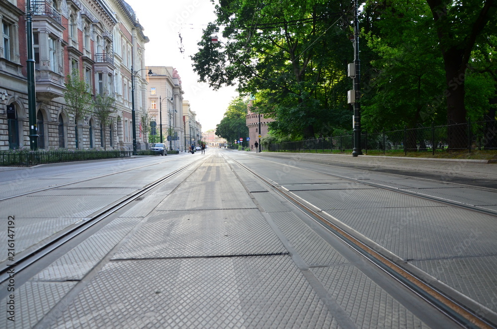Rail road in Krakow