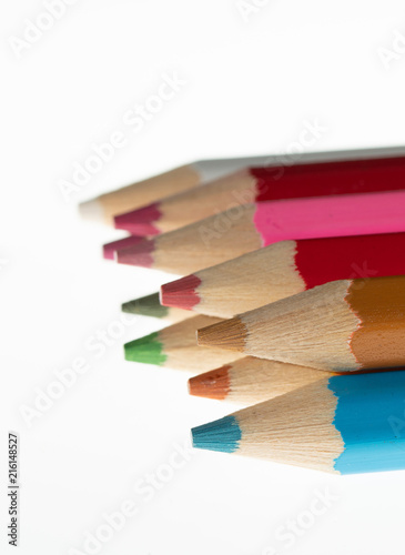 Buntstifte Nahaufnahme verschiedene Farben