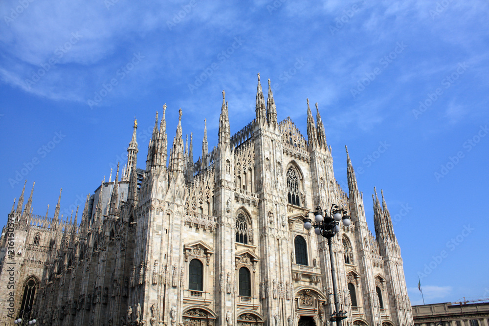 Milan Cathedral. Italy sunny day.	