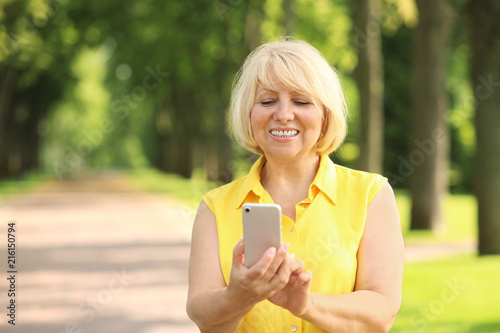 Beautiful mature woman with...