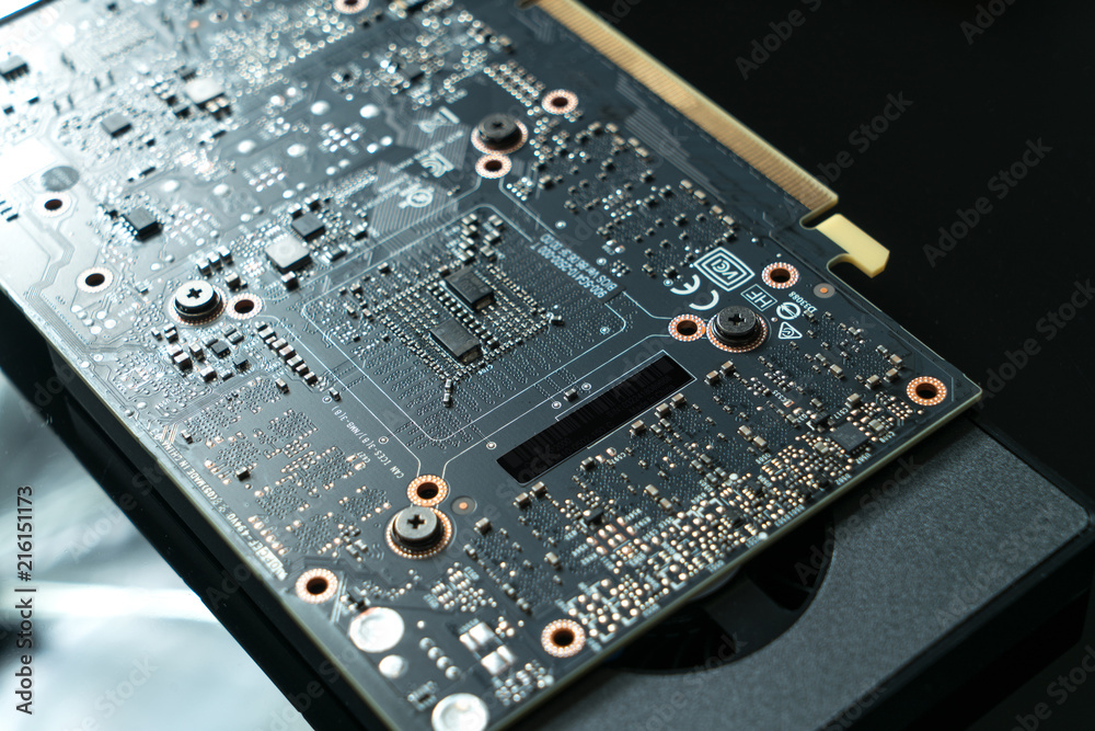 Fototapeta premium Circuit board background, still life photo