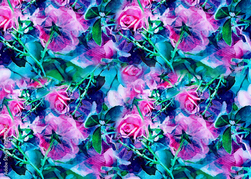 Flower textile design
