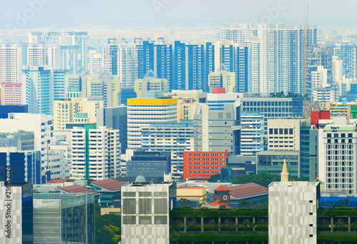 Modern density city skyline...