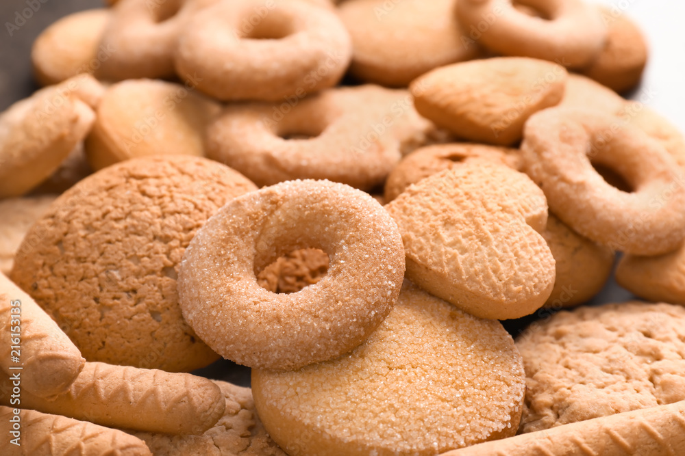 Many different sweet cookies, closeup Many different sweet cookies, closeup