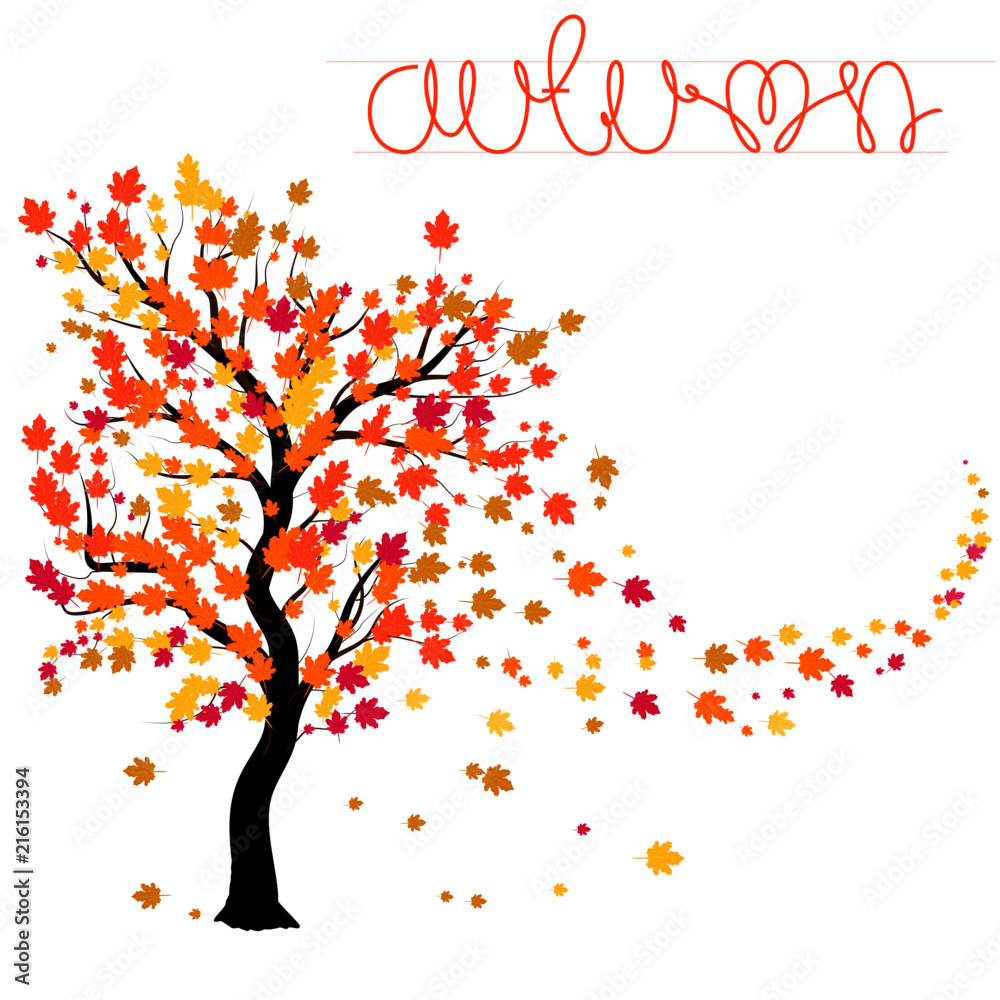 Plakat Jesienny liść