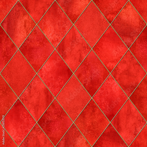 Argyle geometric watercolor...