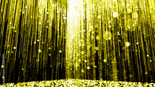 Light Falling Gold 02 is motion footage for scientific films and cinematic in space. Also good background for scene and titles  logos.