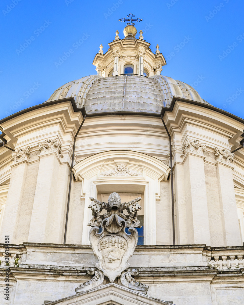 Santagnese Church Exterior, Piazza Nabona, Rome, Italy