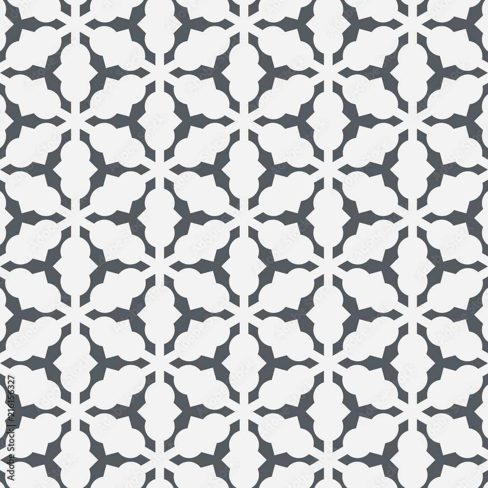 Abstract floral vector pattern.Geometric leaf ornament. pattern is on swatches panel Abstract floral vector pattern.Geometric leaf ornament. pattern is on swatches panel