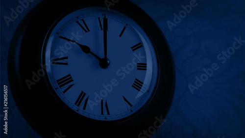 Wallpaper Mural Passing Clock On Wall At Night Torontodigital.ca