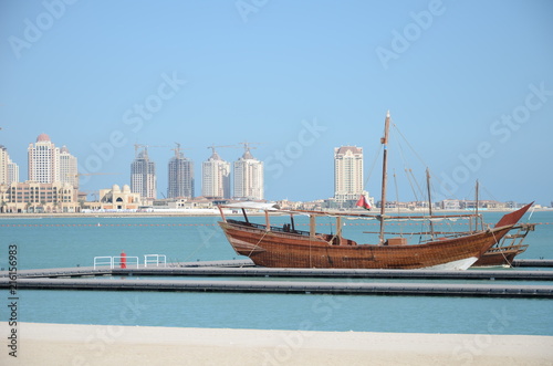 dhow and waterfront 1