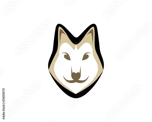 Wolf Head simple logo 1
