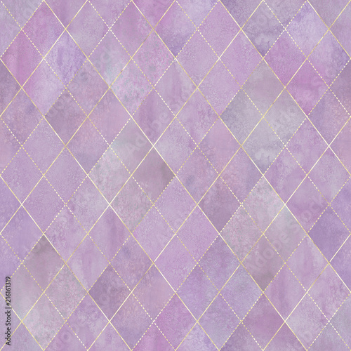 Argyle geometric watercolor...