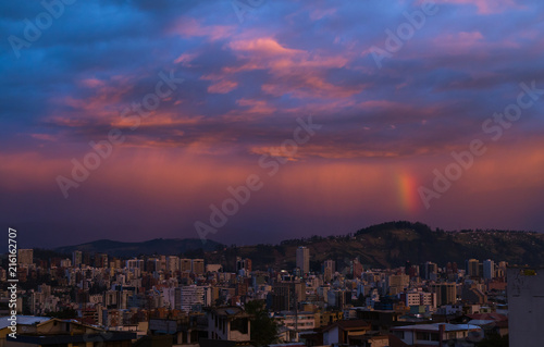 Sunset in Quito