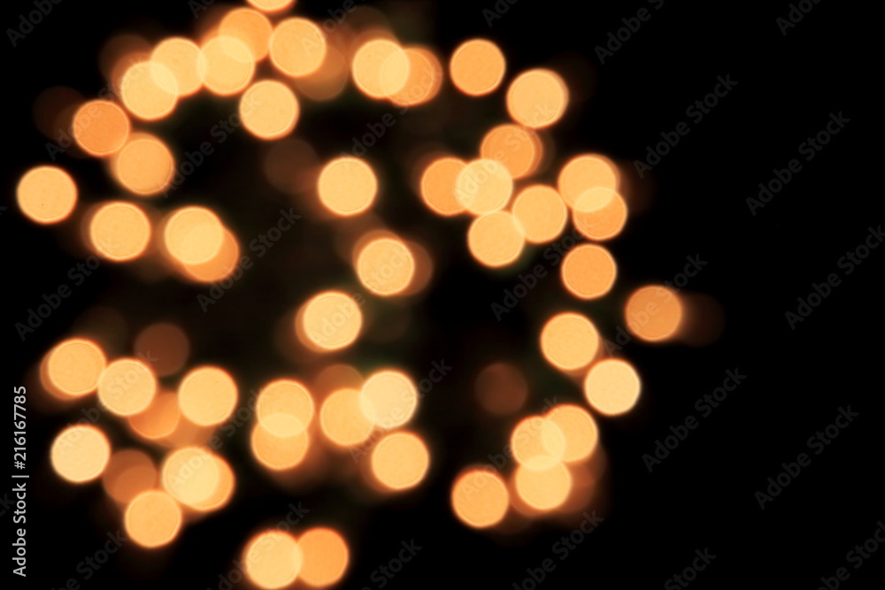Obraz premium Abstract bokeh of light on midnight