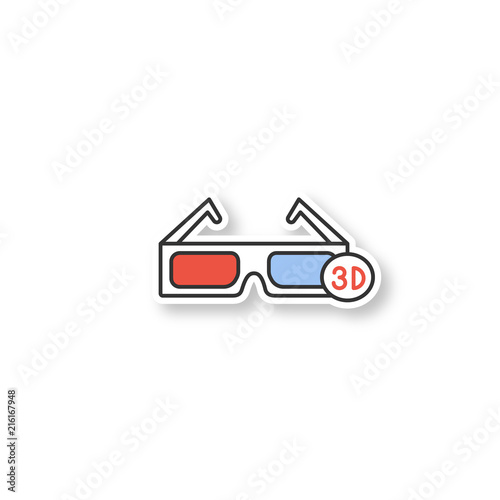 3D glasses patch