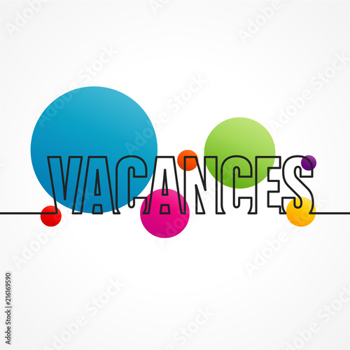 affiche vacances