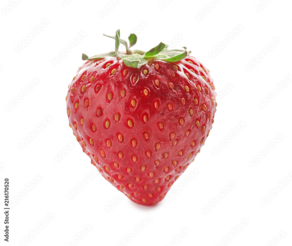 Sweet ripe strawberry on white background Sweet ripe strawberry on white background