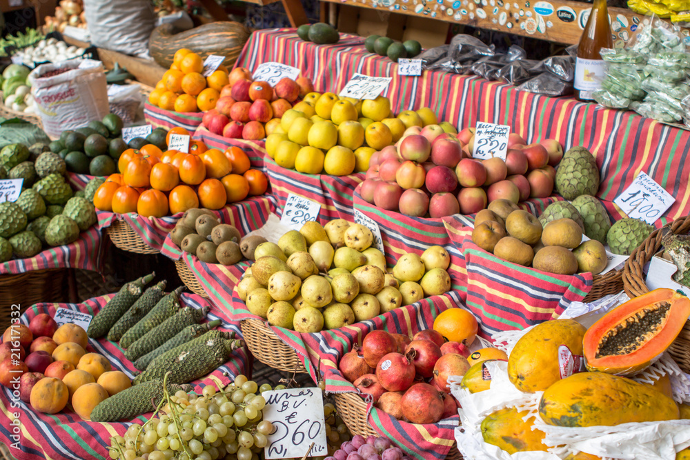 Fresh exotic fruits