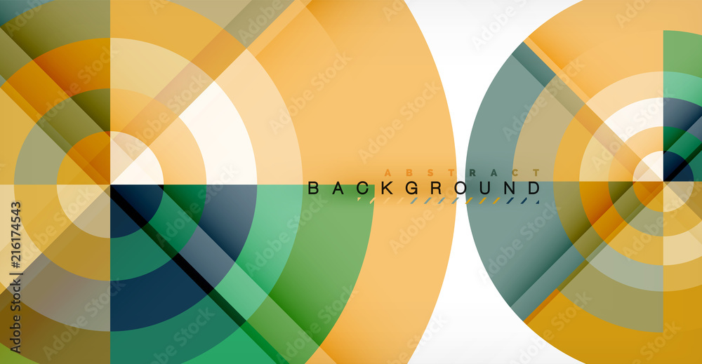 Vector circle abstract background