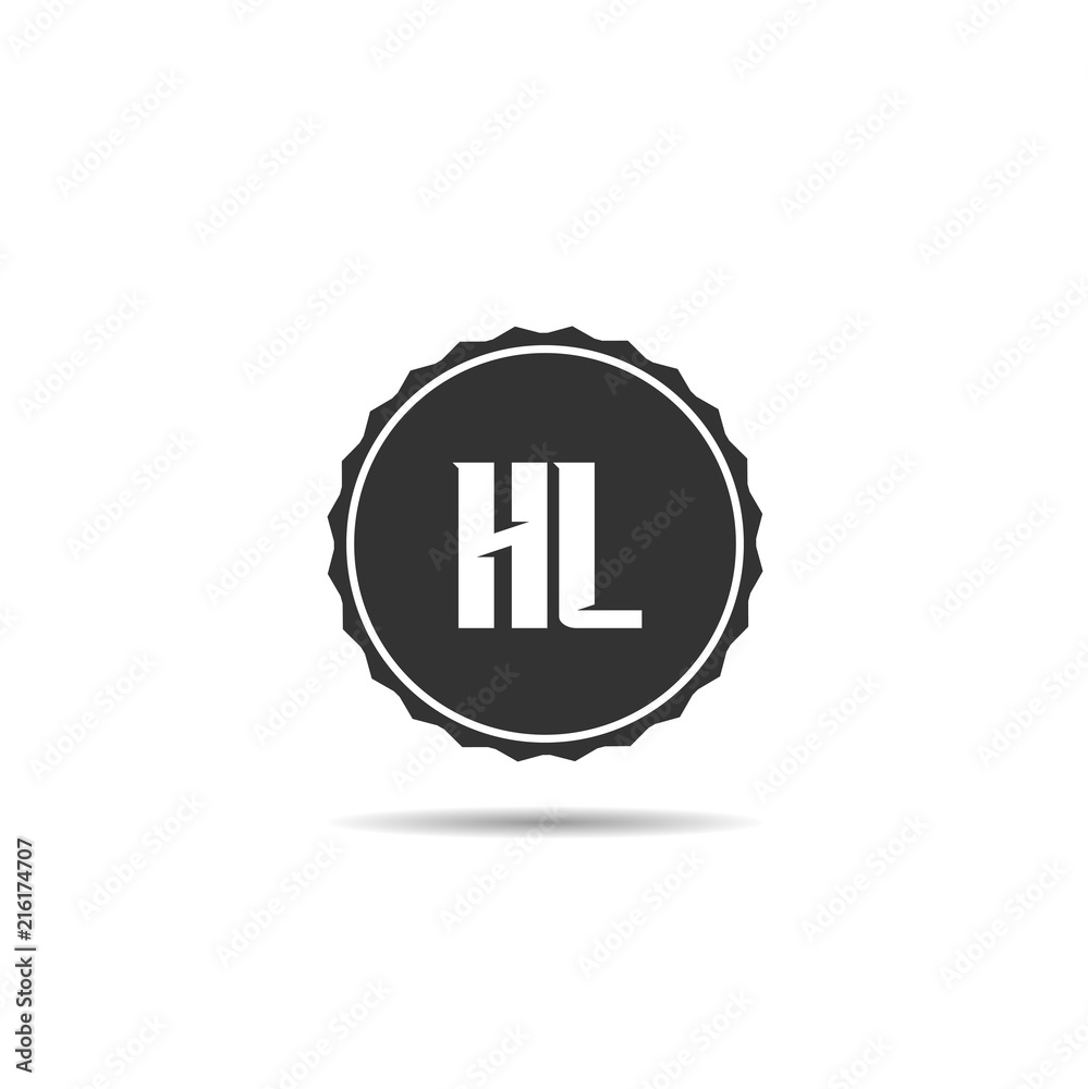 Initial Letter HL Logo Template Design Initial Letter HL Logo Template Design