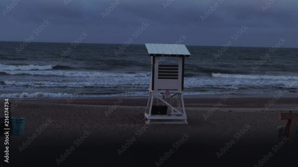 B-roll of the life guard tower on the beach at Emerald Isle North Carolina B-roll of the life guard tower on the beach at Emerald Isle North Carolina