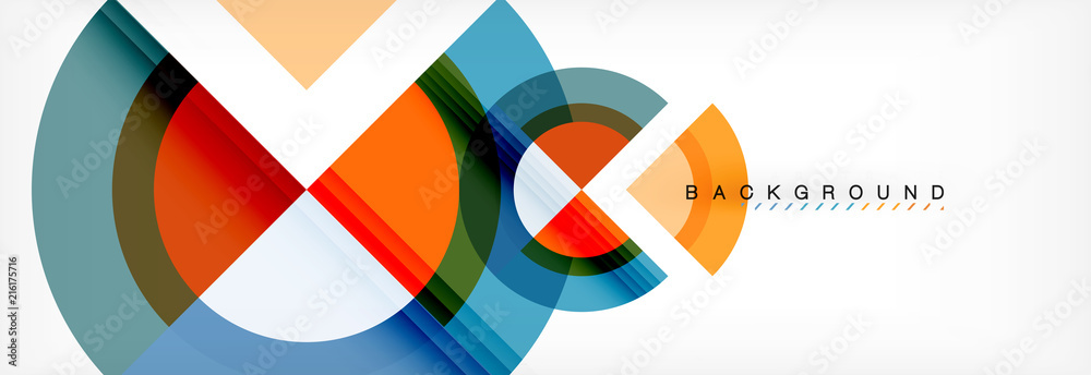 Vector circular geometric abstract background Vector circular geometric abstract background