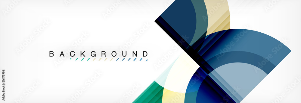 Vector circular geometric abstract background Vector circular geometric abstract background