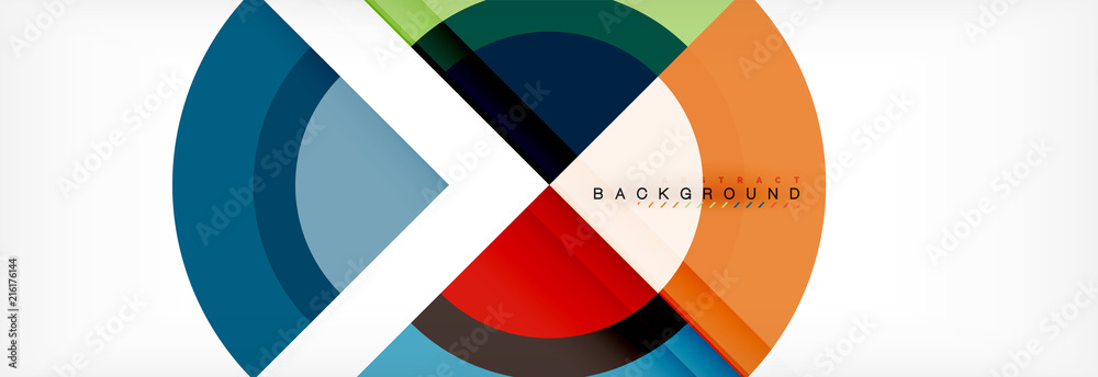 Vector circular geometric abstract background Vector circular geometric abstract background