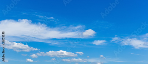 Blue sky and white clouds - natural background © Sergey Fedoskin