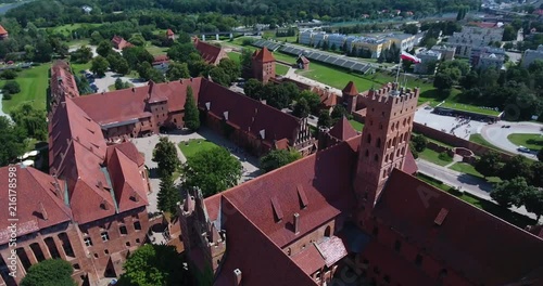 Revealing View Of Malbork Castle. Big Construction