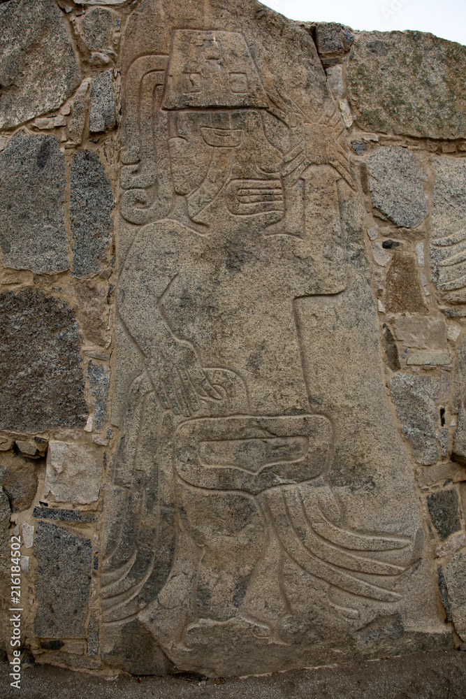Obraz premium Petroglyphs or carved stones