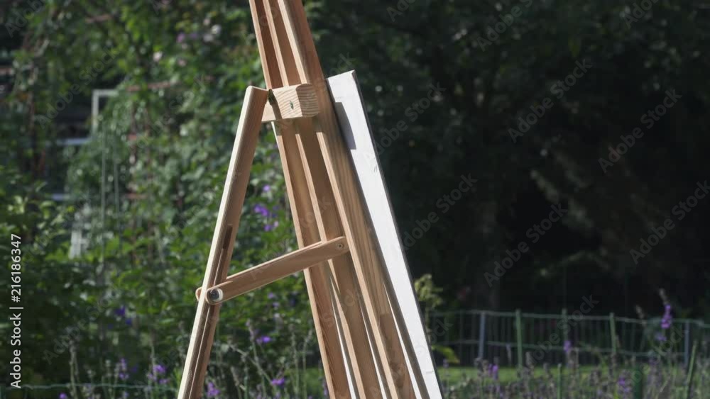 Beautiful easel outdoors on a sunny day Beautiful easel outdoors on a sunny day