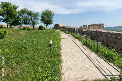 Ruins of Ancient Byzantine fortress The Peristera in town of Peshtera, Pazardzhik Region, Bulgaria photo