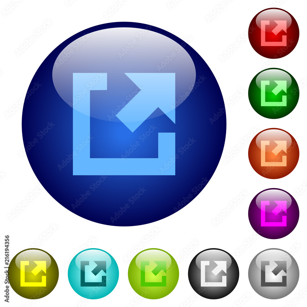 External link color glass buttons External link color glass buttons