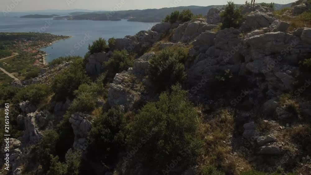 Seaside landscape view. On top of the mountain looking to the sea reveal. Seaside landscape view. On top of the mountain looking to the sea reveal.
