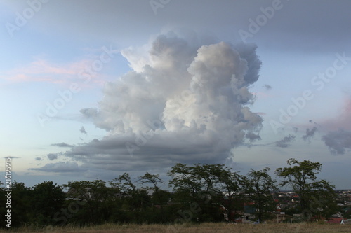 A strange cloud.