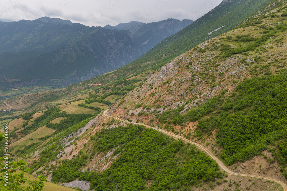 Scenic landscape view in Albanian mountain, Lure National Park. Scenic landscape view in Albanian mountain, Lure National Park.