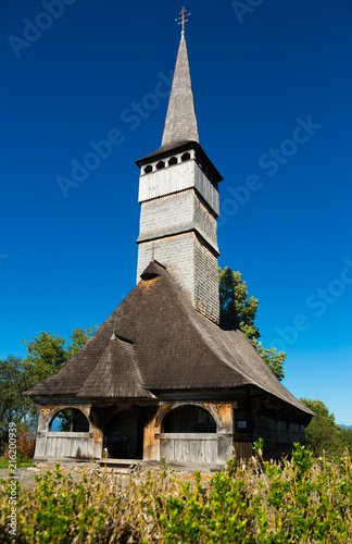 Old wooden church in Remetea Chioarului, Romania