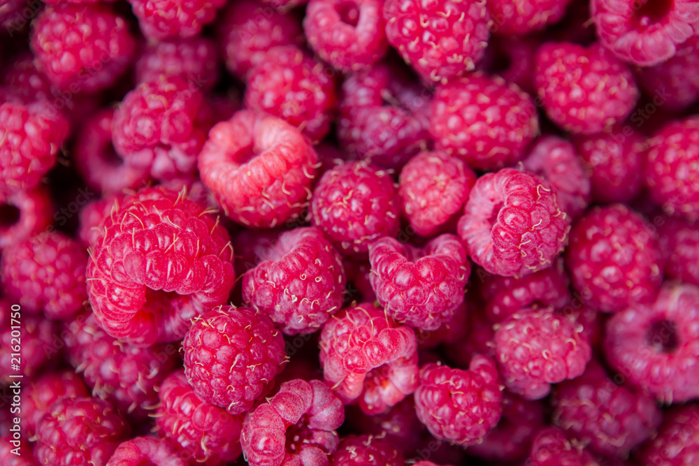 Fresh raspberries background closeup photo Fresh raspberries background closeup photo