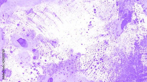 Purple space watercolor paint background.