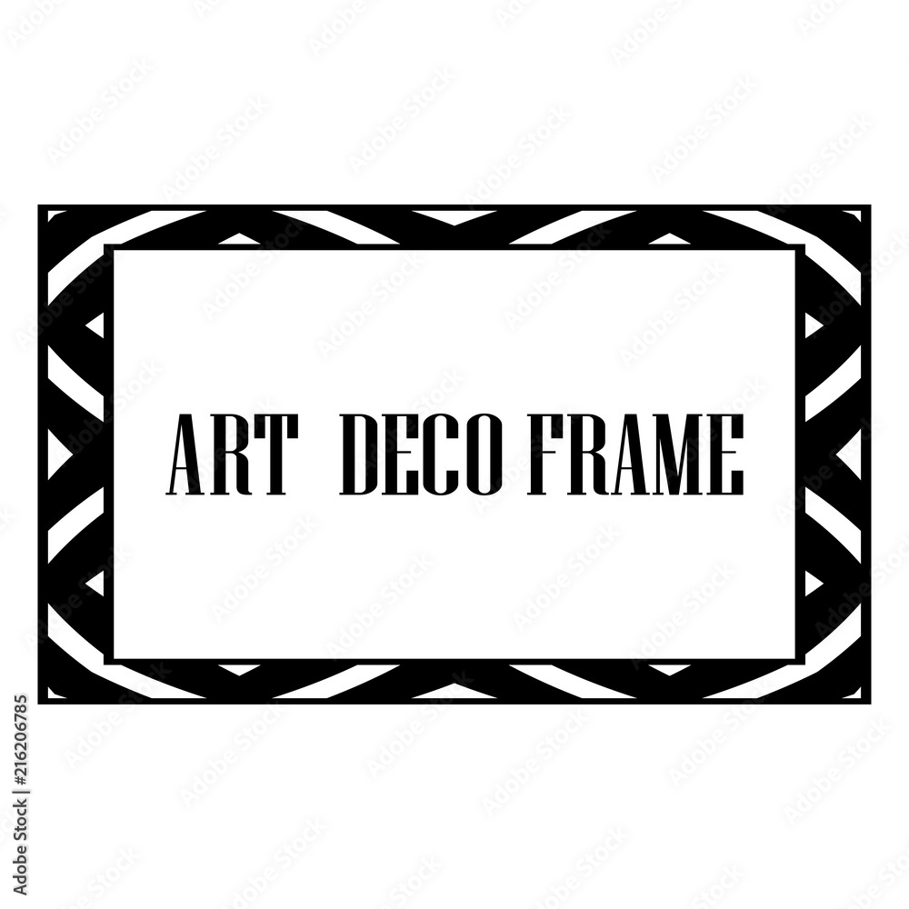 Naklejka premium Art Deco Frame