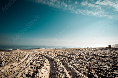 sandy beach by the baltic sea
